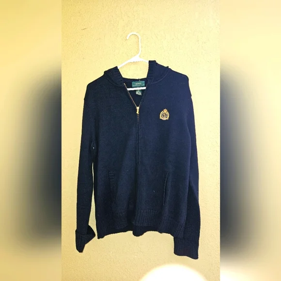 トップス 90s Ralph Lauren sweat zip up cardigan Vintage Polo Ralph Lauren 90s knit cardigan, Large - The